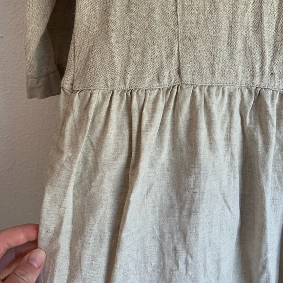 Linen Button Down Dress - Picture 2 of 6
